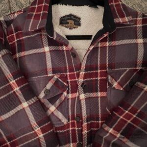 Plaid Sherpa-Lined Jacket